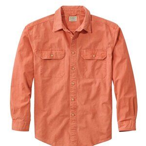 L.L. Bean Sunwashed Canvas Long Sleeve Shirt (2) - LL Bean